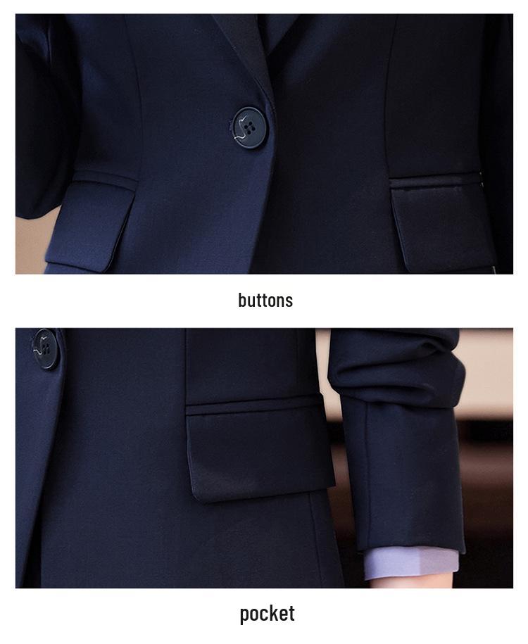 Zihong Women's High-End Career Suit - Spring/Autumn Temperament Style for College Interviews & Formal Wear