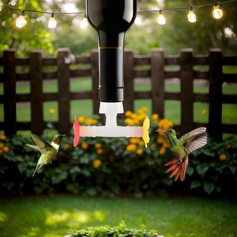 

4pcs Drip Proof Hummingbird Feeder Tubes Single Double Head Bird Feeder Bird Feeder Style 1