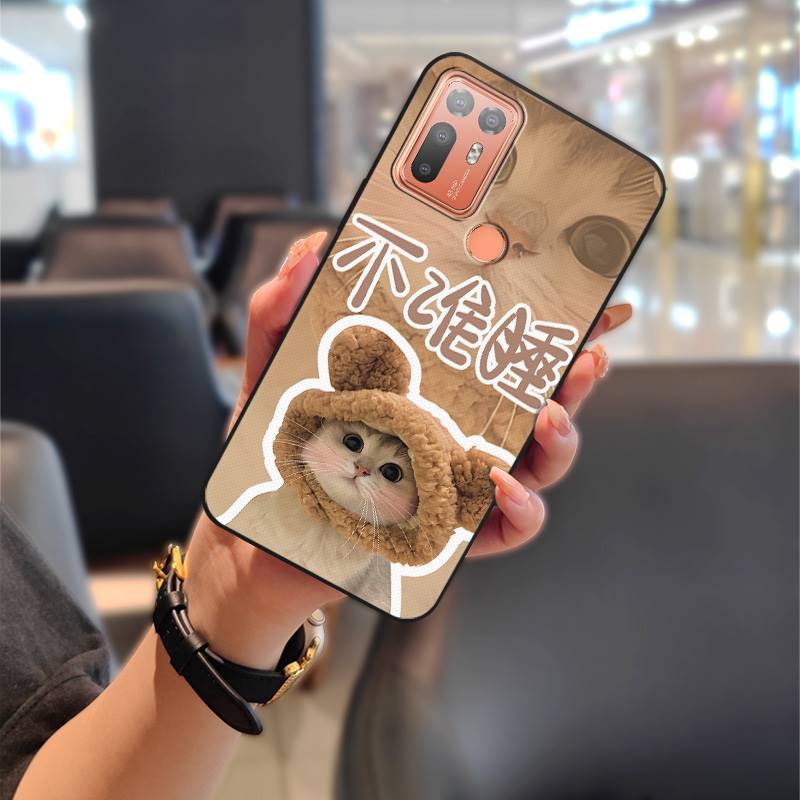 Cute Dirt-resistant Phone Case For HTC Desire 20 Plus/D20+ Couple Waterproof Soft Case Durable Cartoon Full Wrap TPU