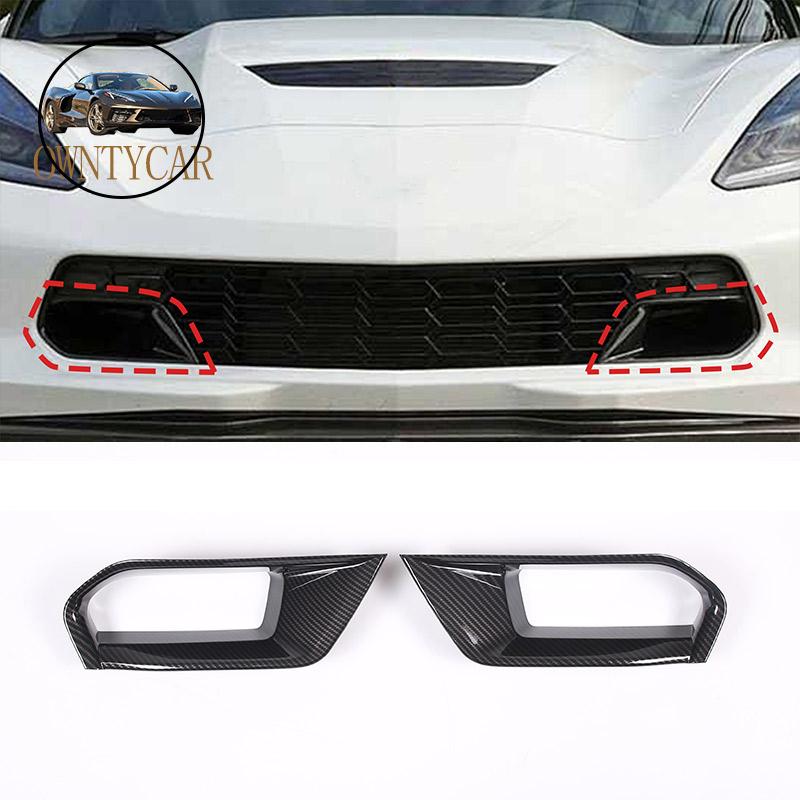 For Chevrolet Corvette C7 2014-2019 ABS Carbon Fiber Interior Kit Dashboard Console Gear Shift Panel Decoration Cover Stickers