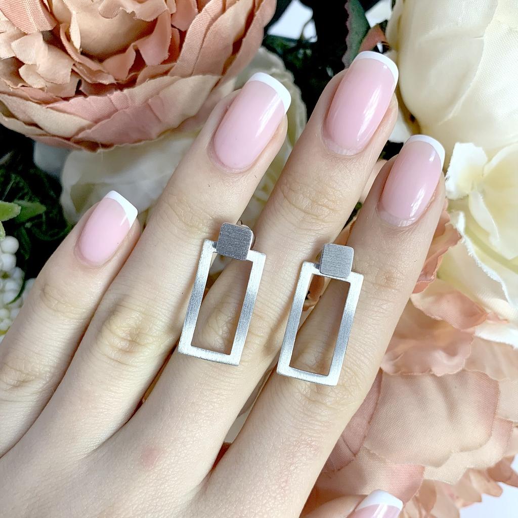 Silver Earrings Without Stones (1951477)