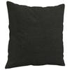 2 Piece Sofa Set with Cushions Black Fabric