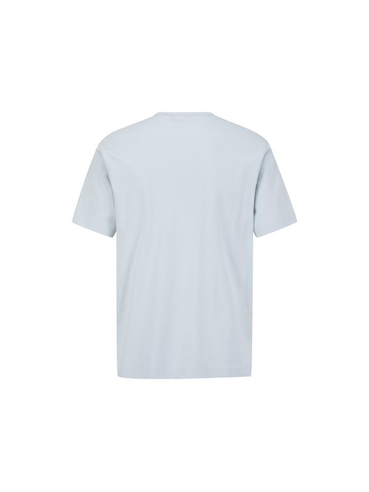 AND Z Men'S Lightweight Silket Cotton Round Short Sleeve T-Shirt_Bzf2Tr1102Bl
