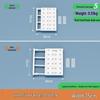 Wall-Mounted Retractable Closet Partition Shelf - No Drill Required