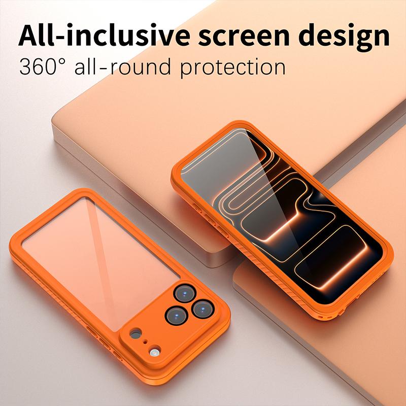 Waterproof Case for IPhone 17 Pro Max Air 16 Plus 15 16E Drop Proof IP68 Full Body Protection Heavy Duty Protective Diving Cover