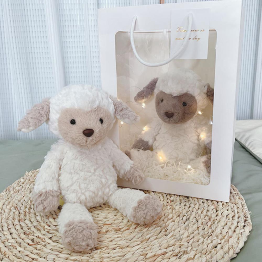 Cute Gray Face Rice Face Chocolate Wool Plush Toy