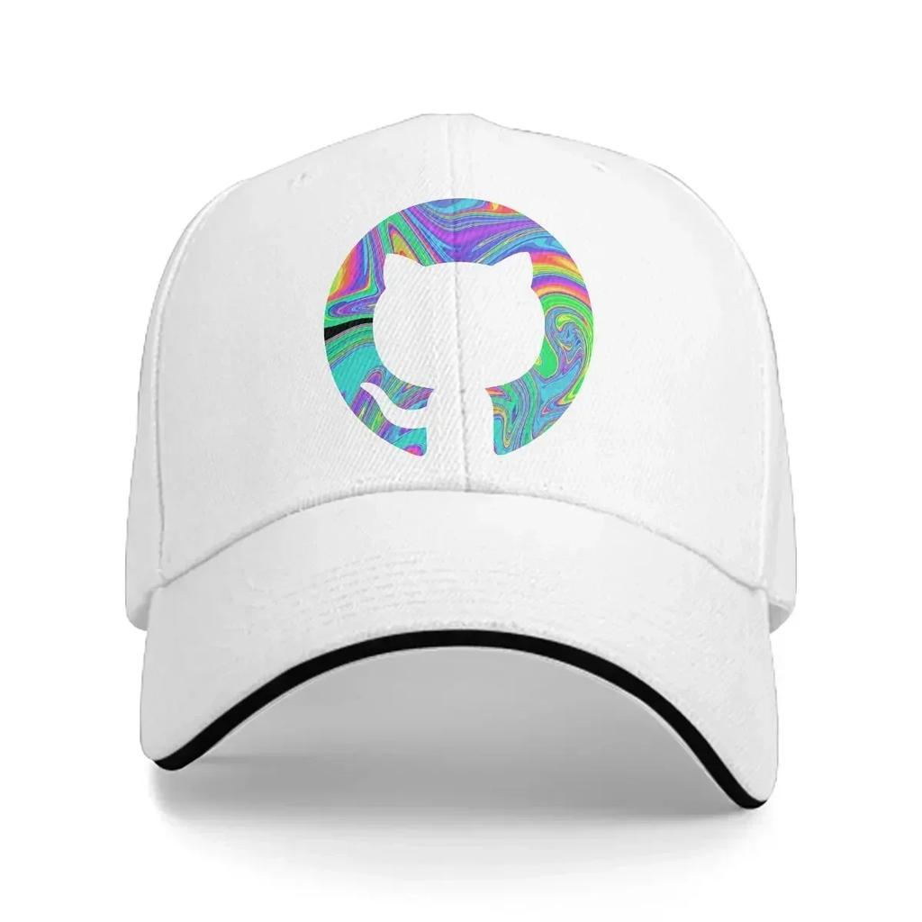 Psychedelic Github Baseball Cap Unisex Hats Visor Protection Snapback Gifts Caps