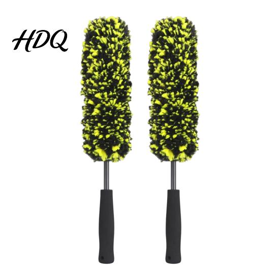 Car Detailing Accessories 1/2/3Pcs Microfiber Wheel Barrel Brush No Scratch Cleaner with Tire Maintenance Brush Ergonomic Handle Rim Cleaning