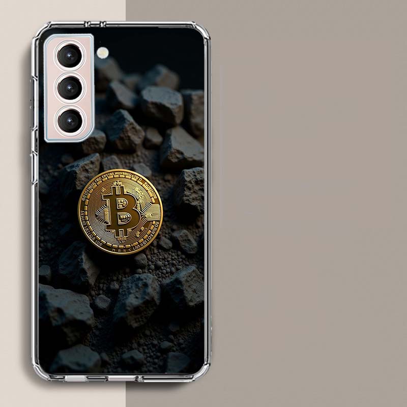 Bitcoin Money Phone Case For Samsung Galaxy S25 Edge S24 S23 FE S21 S20 S10 Plus S22 S26 Ultra Cover Clear Cases TPU Capa Shell