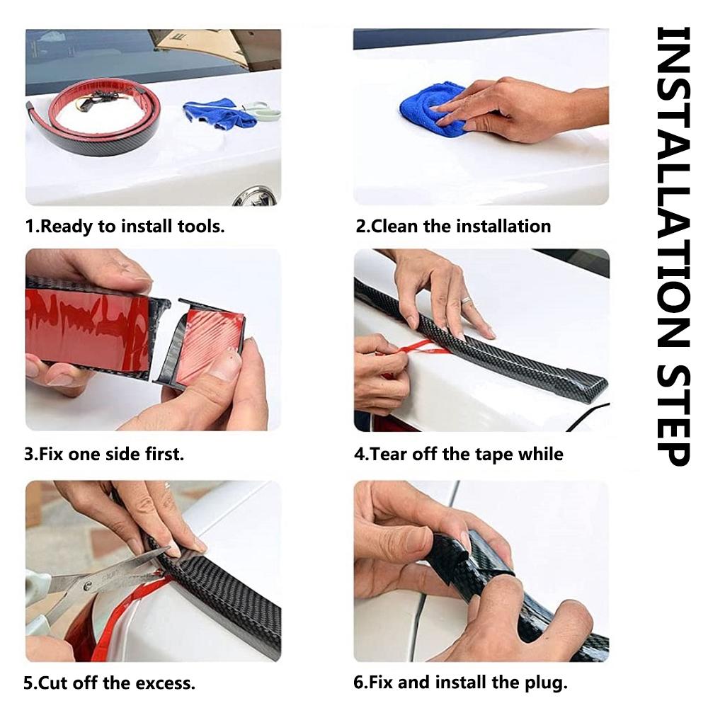 120cm Car Led Spoiler Light Third Brake Light Driving Warning Stop Lamp Carbon Fiber Rear Spoiler LED Strip 12V