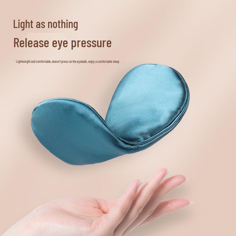 Unisex Silk Sleep Eye Mask with Ice Pack for Eye Fatigue Relief - Breathable Blackout for Naps