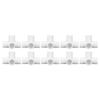10 stk 4-veis PVC-kobling Albue Rørkobling 25mm Utløp Sett Kit for Møbeltilkobling Hvit