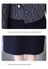 Elegant Slimming Two-Piece Dress for Middle-Aged and Elderly Women - Perfect for Spring, Autumn, and Mother's Day