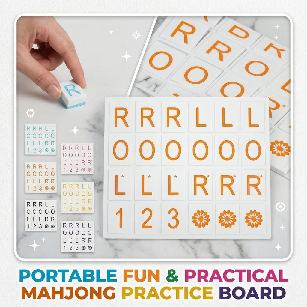 Portable Fun And Practical Mahjong Practice Board Single Tile Mahjong Practice Board