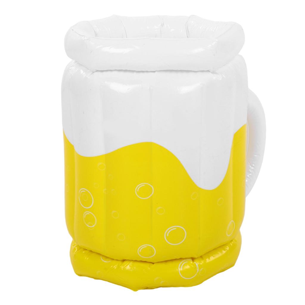Inflatable Beer Mug Large Capacity Portable Inflatable Beer Cooler for Outdoor Beach Pool Party