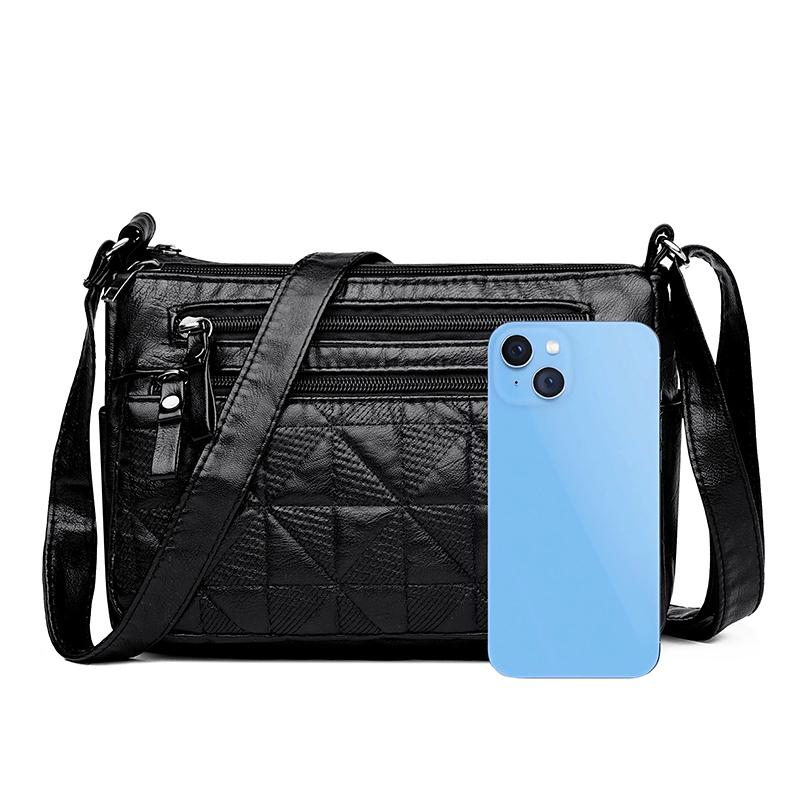 Mother Bag Women's PU Crossbody Bag Large Capacity Shoulder Bag Middle-aged Women's Bag