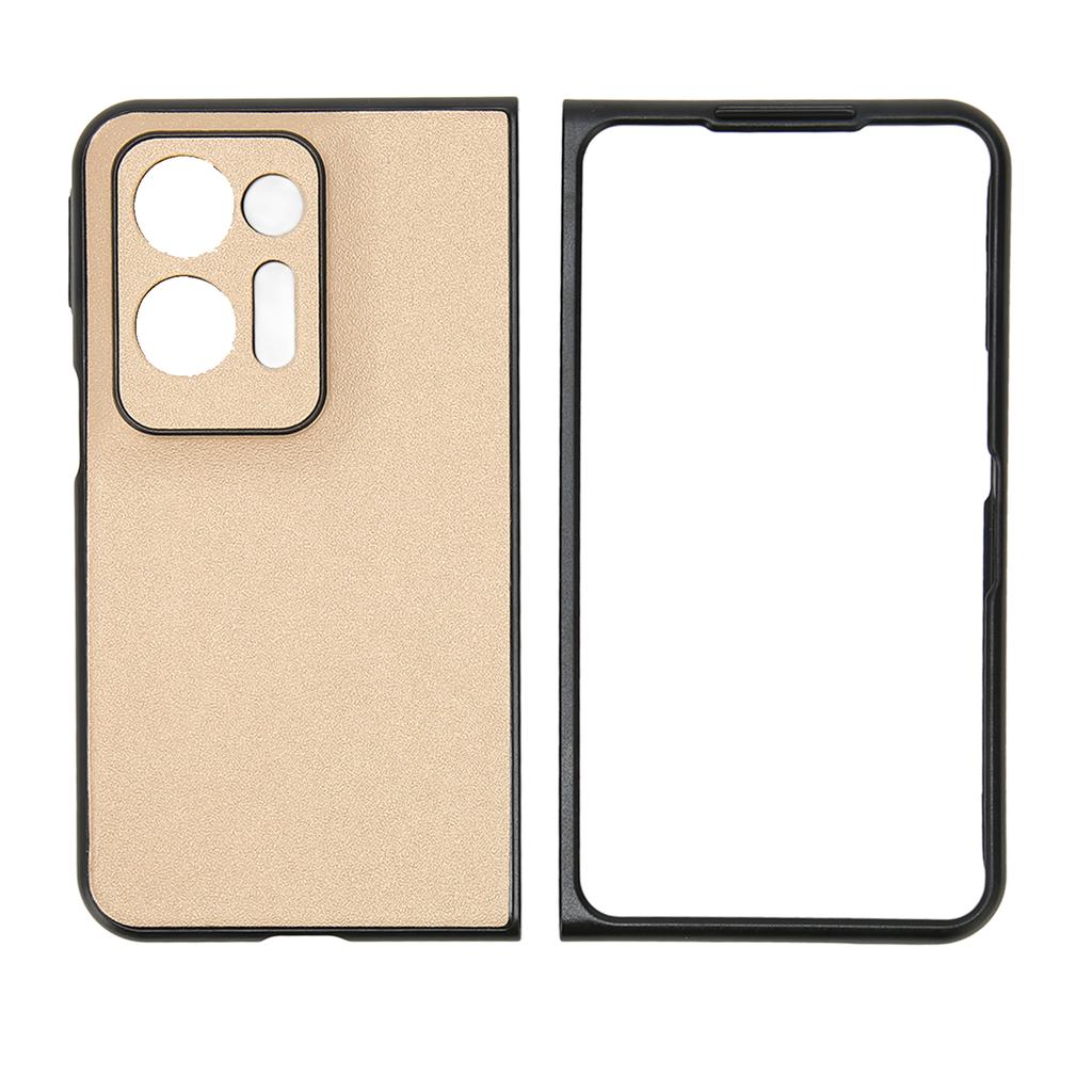 Faltbare Handyhülle mit modischem Streifenmuster, bequeme Passform, faltbare Handyhülle für Oppo Find N2 Gold