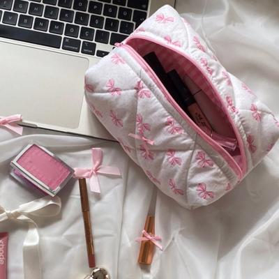 Yousheng Makeup Bag Cute Cosmetic Pouch Large Capacity Zipper Closure Dust-Proof Household Travel Toiletry Bag Sundries Organizer