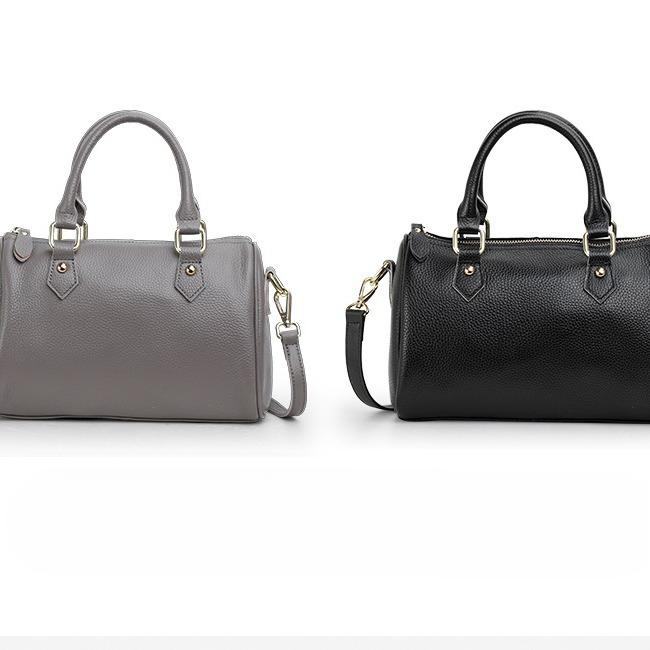 New Top Cowhide Women's Bag for Women's Handbag Soft Leather One-shoulder Gray Small Bag