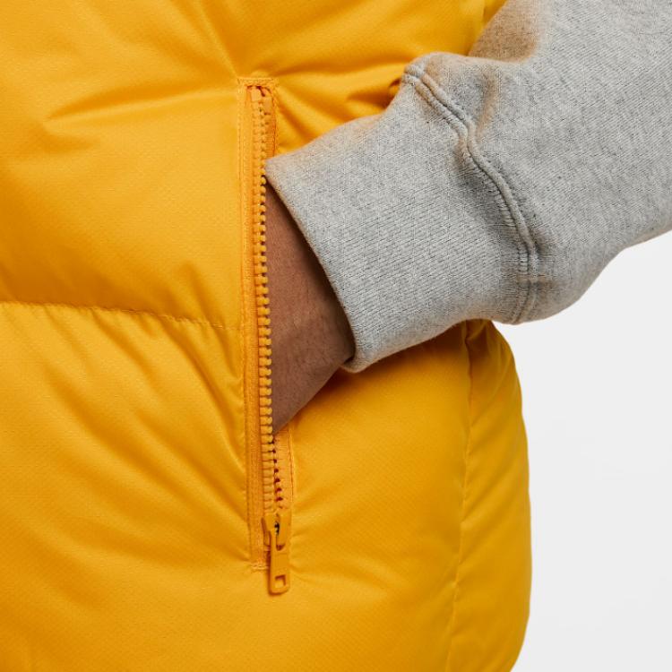 Nike Sportswear Club Primaloft Solid Color Fashion Loose Stand Collar Vest Men Vests University-Gold White FB7373-739