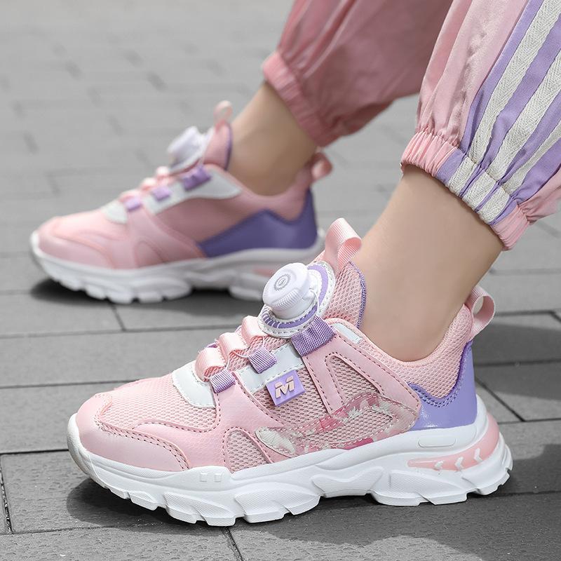 

Boys shoes 2025 spring and autumn new mesh breathable sports shoes net shoes children s travel shoes soft sole middle and old children s tide 39