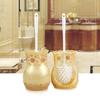 Resin Bathroom Set Toiletries Wash Five Piece Set with Tray Mouth Cup Toothbrush Holder Lotion Bottle  Toilet Brush Tissue Box