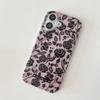 Anti-Drop Simple Lace Rose Phone Case for iPhone 14/13/12/11 Pro Max