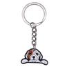 New Arrival Adorable Pet Dogs PVC Soft Keychains Bag Hanging Pendant Car Keyrings Animals Key Chains Accessories Wholesale Gift