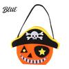 Reusable Pumpkin Candy Holders Halloween Felt Bag Ghost Skull Cat Owl Tote for Lightweight Trick or Treat Pails Kids Non Woven Handbag Party Favor