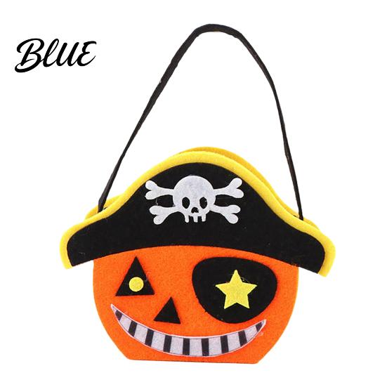 Reusable Pumpkin Candy Holders Halloween Felt Bag Ghost Skull Cat Owl Tote for Lightweight Trick or Treat Pails Kids Non Woven Handbag Party Favor