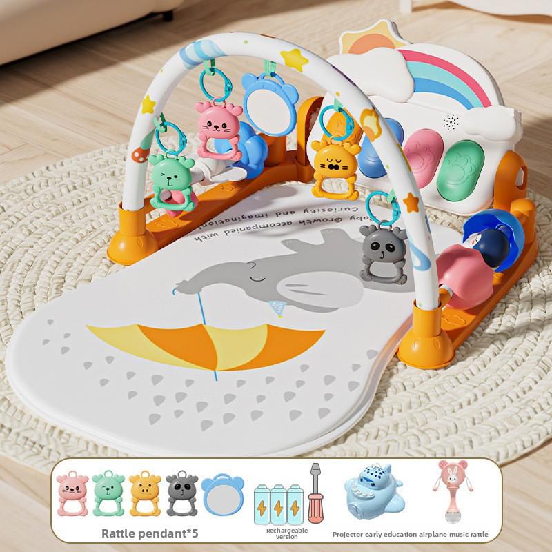 

Игрушка-педальное пианино для новорожденного 0-1 год, раннее развитие, для малыша 3-6 месяцев, фитнес-стойка color box