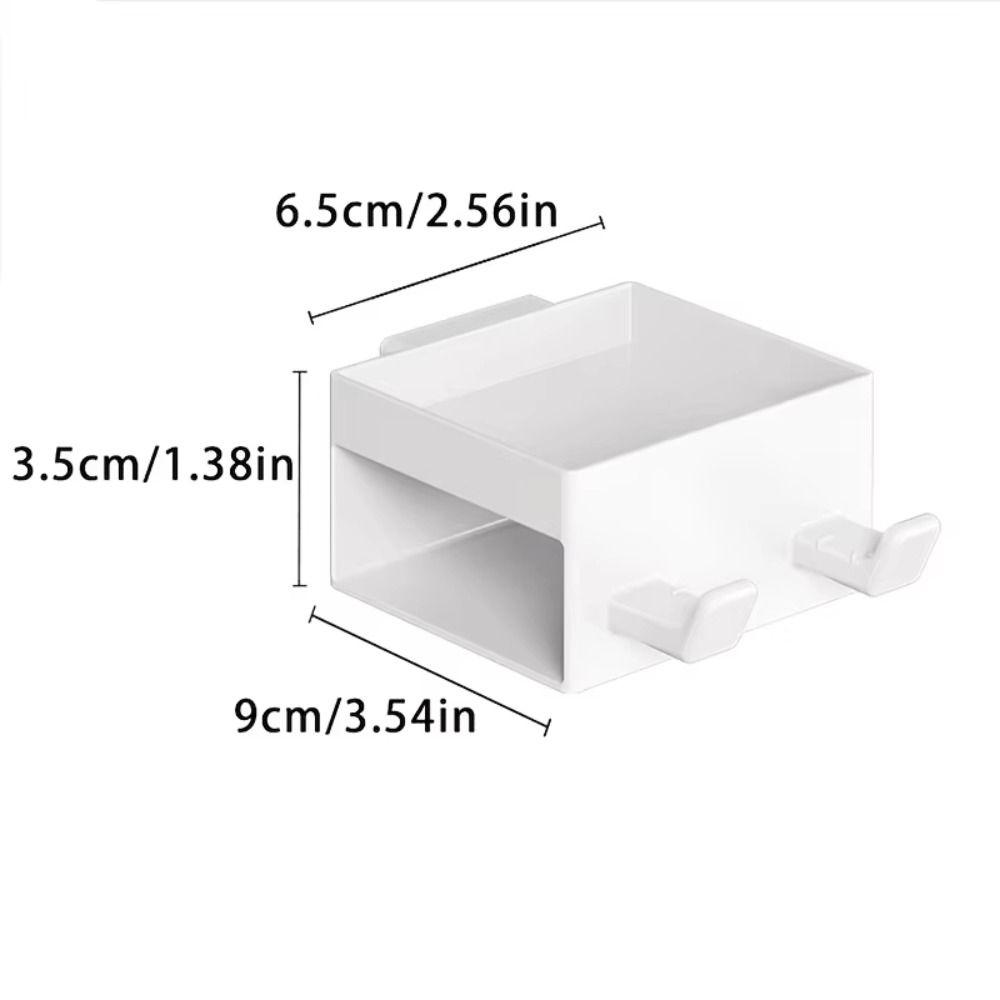 No Drilling Required Shaver Storage Rack Damage-Free Reusable 3-in-1 Shaver Hook Anti-drop Design Easy to Installation