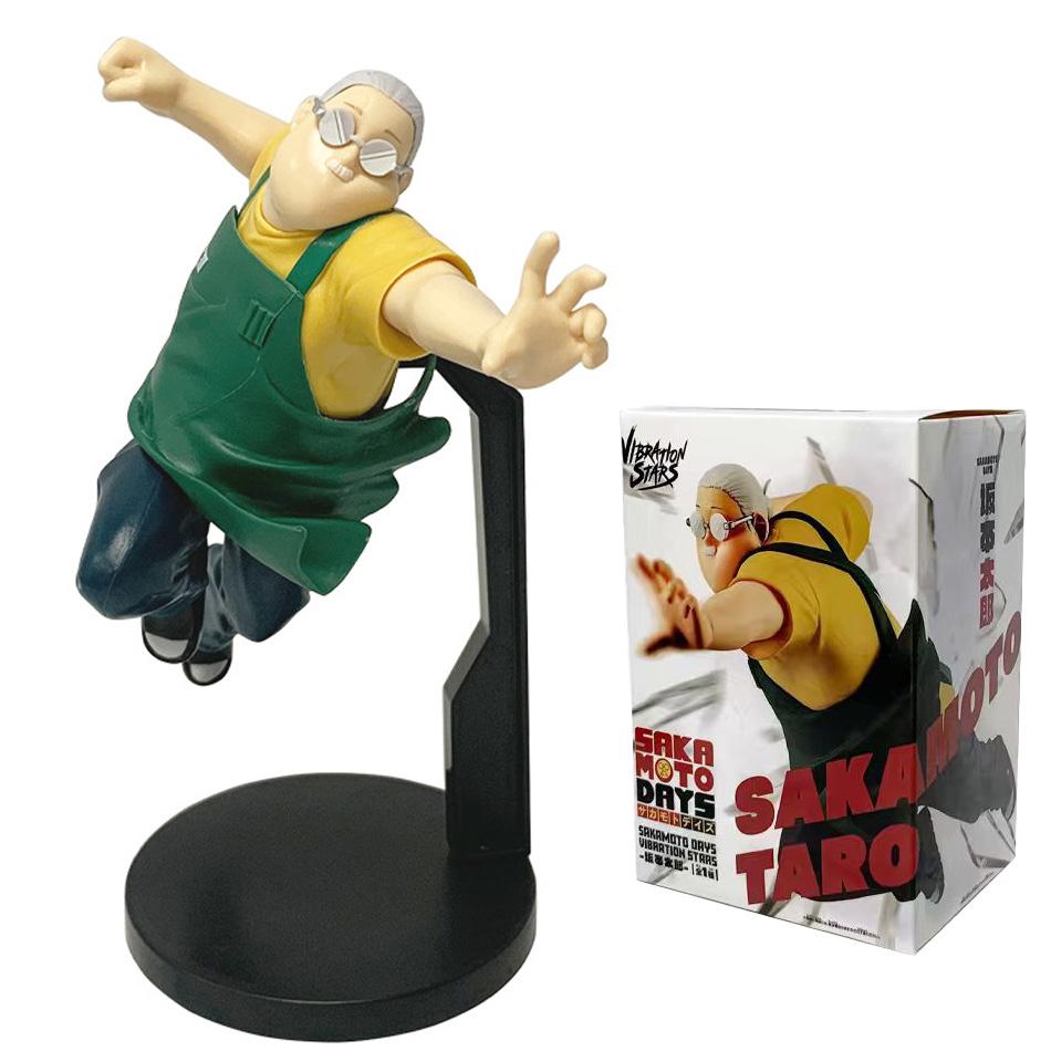 21 cm 3 ks Anime Sakamoto Days Figurky Hračky Taro Sakamoto Shin Asakura Akční Figurky Panenky PVC Model Stolní Ozdoby Hračky