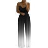 Fashion Women's Tight Gradient Round Neck Sleeveless Camisole Jumpsuit