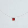 Pinaf Square Necklace _ Black & Red