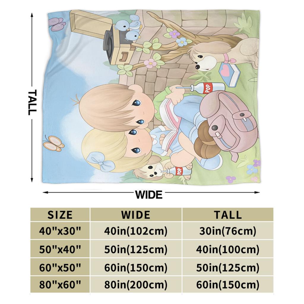 Precious Moments   Blankets Quality Soft Warm  Throw Blanket Winter Travel Office Living Room Funny Bedspread