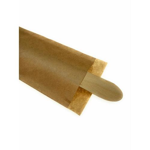 Disposable Wooden Spoons, 14cm, Unbleached, Bagged, 50 Pieces