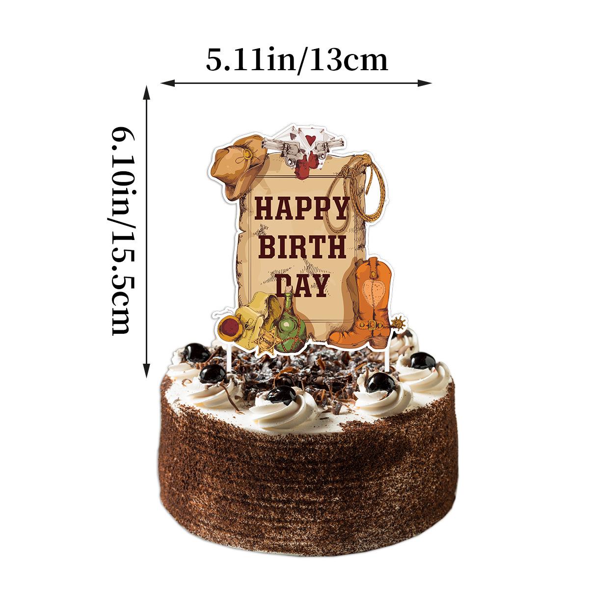 

Western Cowboy Themed Birthday Party Decoration Birthday Banner Spiral Pendant Balloon Cake Plug 1 western denim power strip