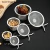 Wiederverwendbarer Edelstahl-Gewürzbeutel Tee Kaffee Eintopf Gewürz Suppe Kräuter Sieb Infuser Kugel Küchenfilter Beutel Mit Kette
