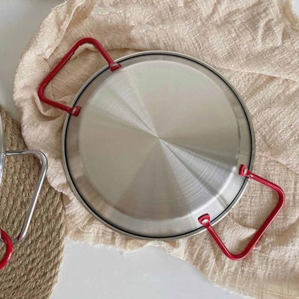 Thickened Snack Plate Raised Curved Edge Food Tray Stackable Serving Platter Dessert Arrangement 20cm
