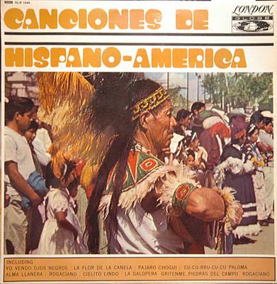 LP Record VARIOUS - Canciones De Hispano-America GLB1040 London Globe 1966 UK Latin Used