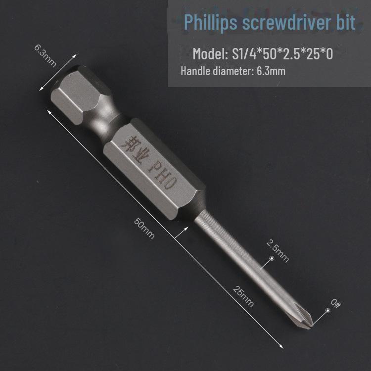 Bangye S2 Steel Pneumatic Phillips Screwdriver Head for Electric Drill