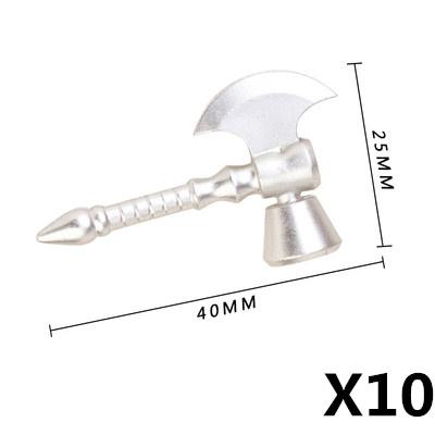 MOC Mattoncini Militari Figura Medievale Soldato Accessori Arma Spada Ascia Coltello Pugnale Martello Giocattolo Mini Mattoncino Regalo R027