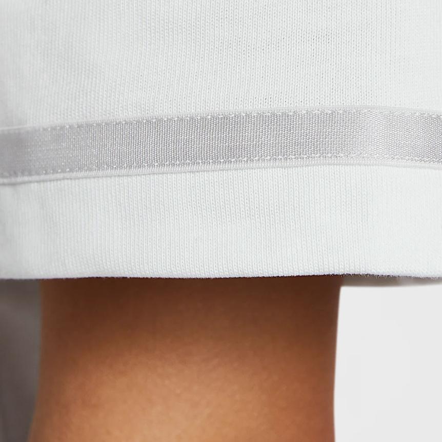 Nike Sportswear Cotton Round Neck Fashion Soft Versatile Short Sleeve Drop Shoulder T-Shirt Women Tops Mountain-Peak-White IB7920-121