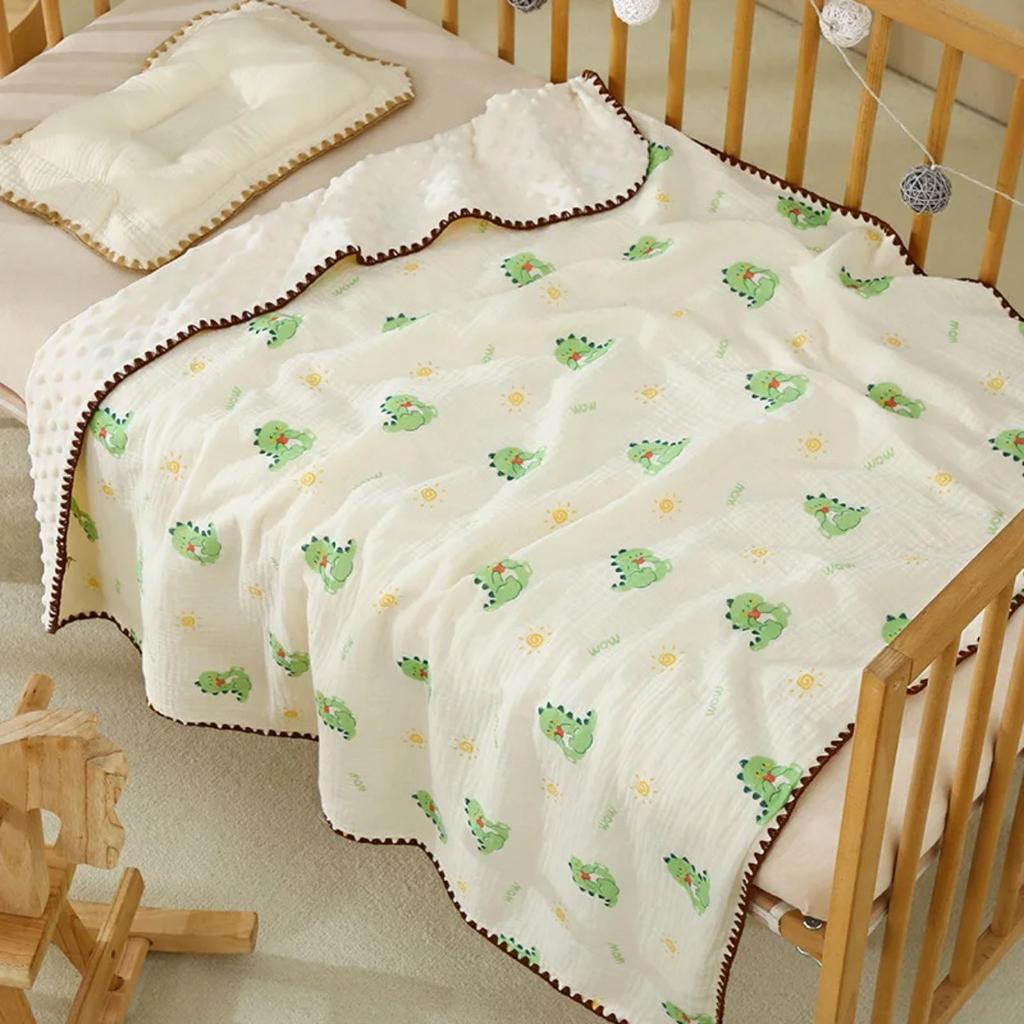 Beanie Blanket Baby Four Seasons Cover Blanket Pure Cotton Gauze Quilt Air Conditioning Quilt Baby Blanket Bath Towel Swaddle