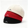 Bonnet sans bord rétro brodé couleur unie respirant Bonnet Casquettes Melon Skin Casquettes Hip Hop Casquettes Propriétaire Casquette de Docker