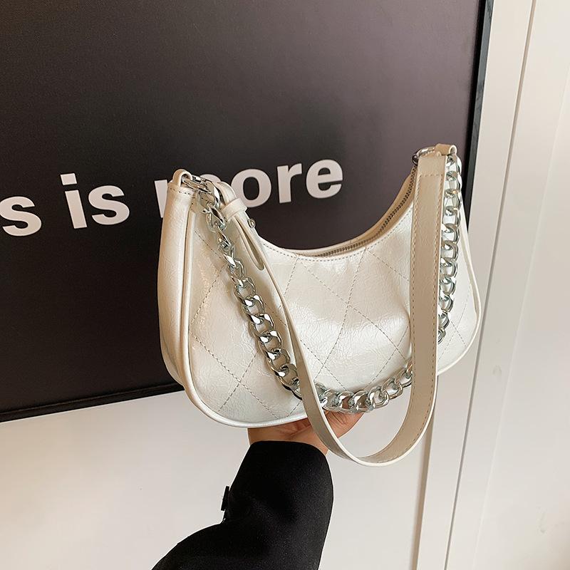 Rhombus Bag Women's 2025 New Popular Fashion Niche Shoulder Underarm Bag High-end Texture Messenger Commuter Bag