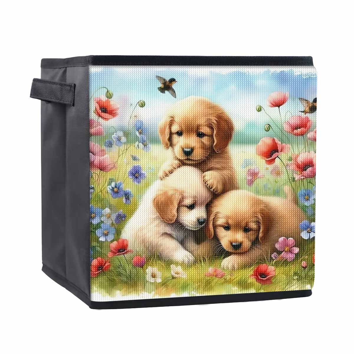 

Золотистый ретривер 5D алмазная живопись корзина для хранения полная круглая выкладка мозаика алмазная вышивка наборы для вышивания крестом домашний декор домашний декор 25cmx25cm