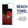Cleveland Browns Print Beach Towel, Large Soft Quick Dry Towel for Beach Camping Swimming
