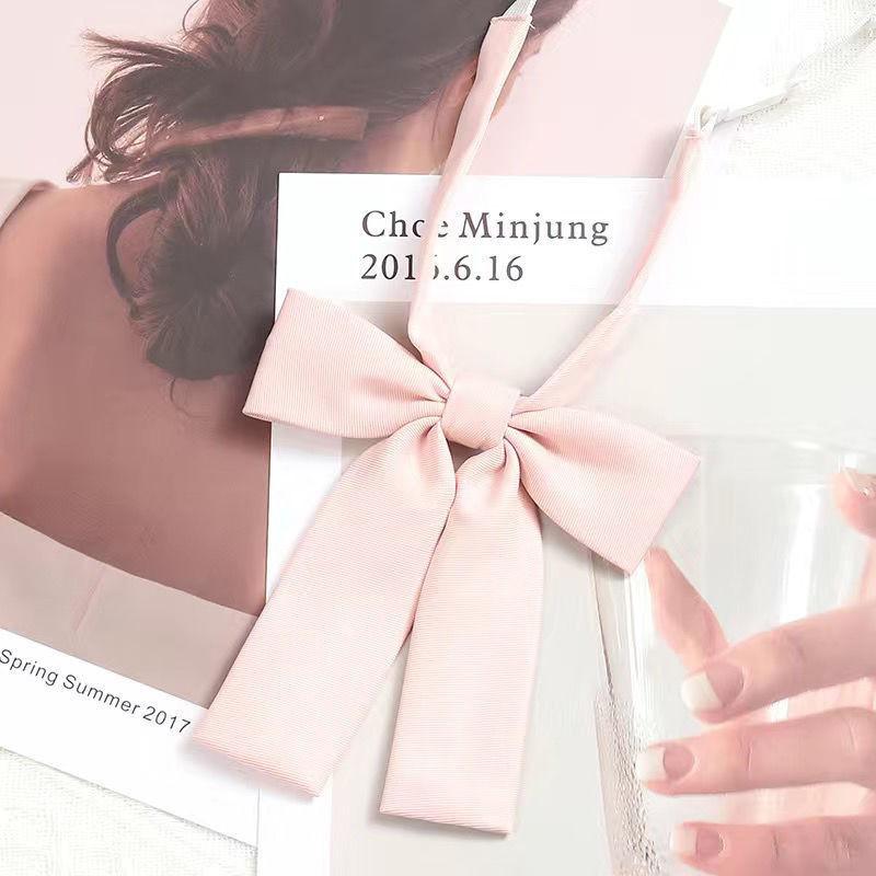 Japanese School Uniform Bow Tie For Girls Polyester Accessory With Elegant Design For Students